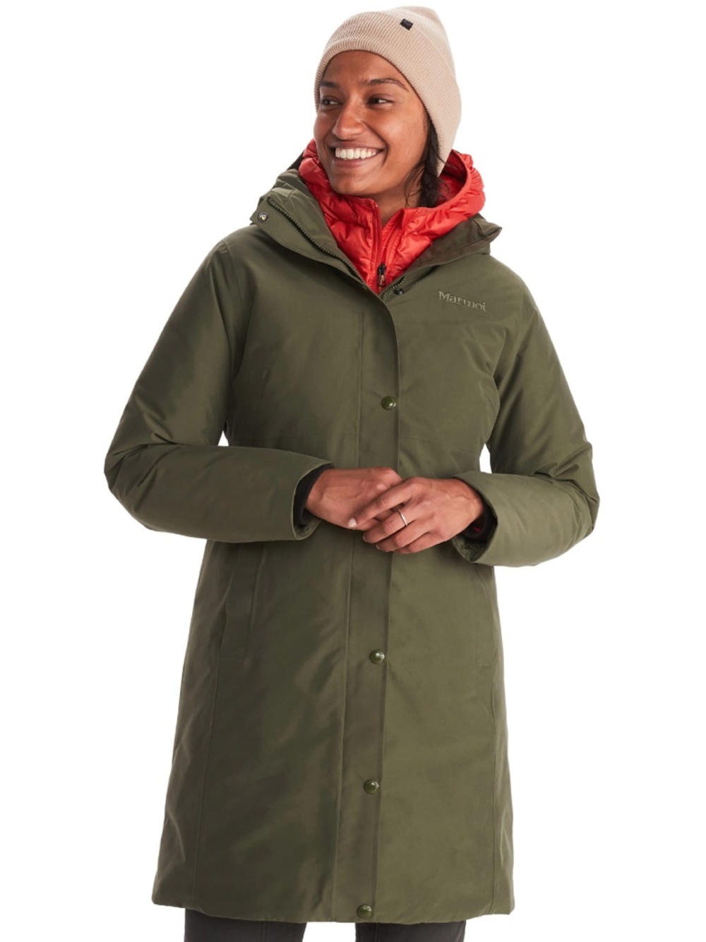 Marmot "Chelsea" Insulated Coat, Green, M